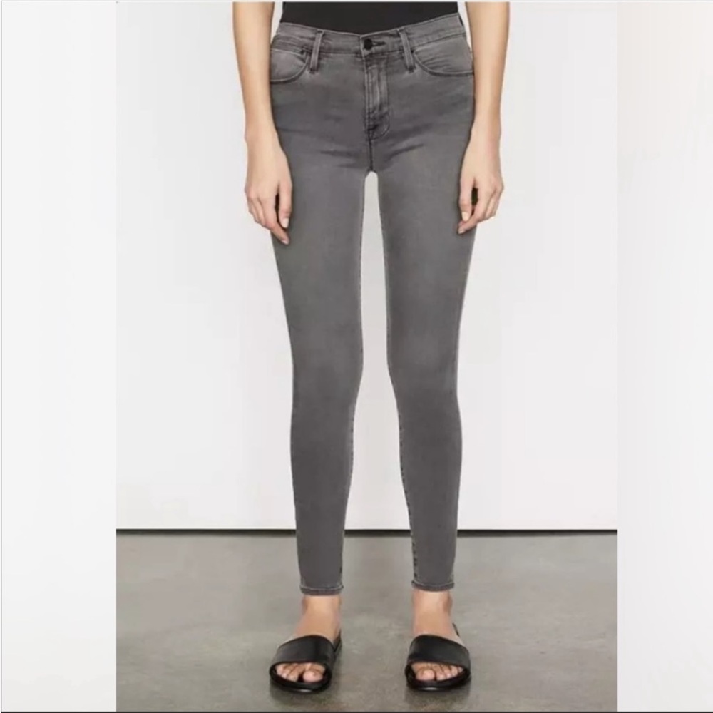 NWT Frame Denim Le High Skinny Black Jean in Burton 24